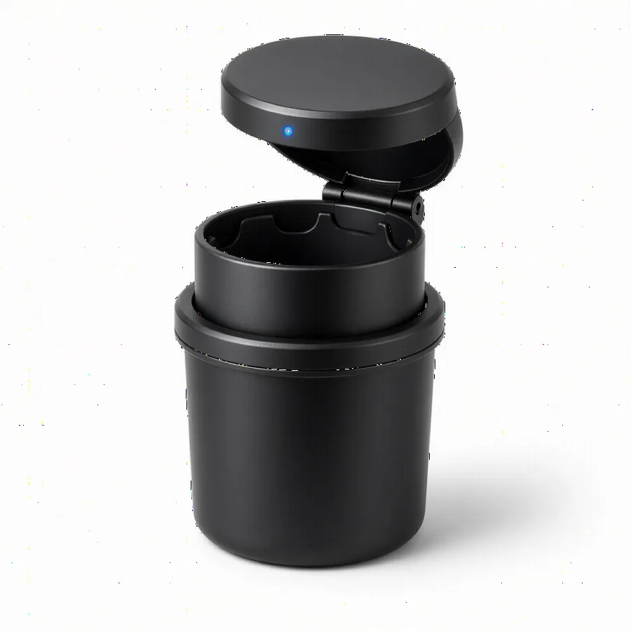 Car Ashtray with LED Lighter